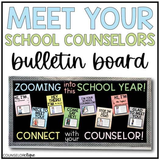 Meet Your Counselors Bulletin Board