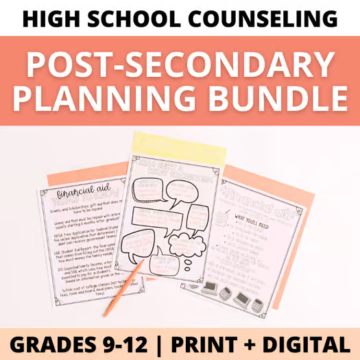 High School Counseling Grade-Level Planning Bundle