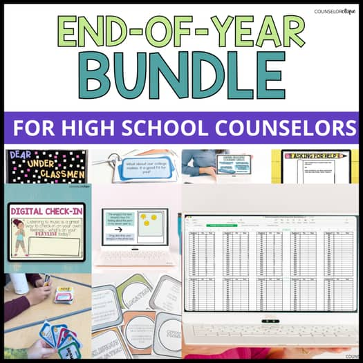 End of Year High School Counseling Bundle