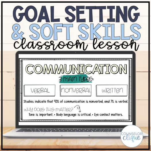 Goal Setting & Soft Skills Classroom Lesson- High School Students
