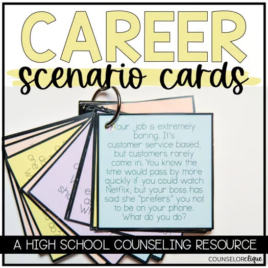 Career Scenario Cards for High School Students