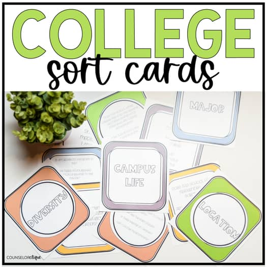 College Sort Cards