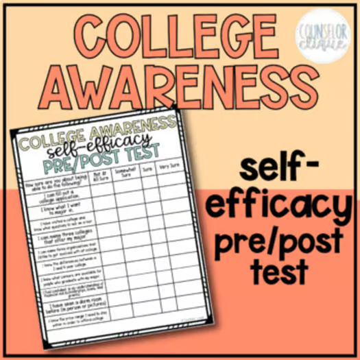 College Awareness Self-Efficacy Pre/Post Test