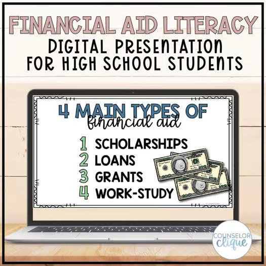 Financial Aid Literacy Digital Presentation for High School Students