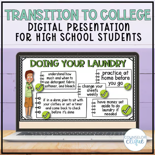 Transition to College Digital Presentation for High School Students
