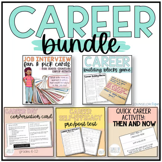 Career Bundle for School Counselors (Grades 6-12)