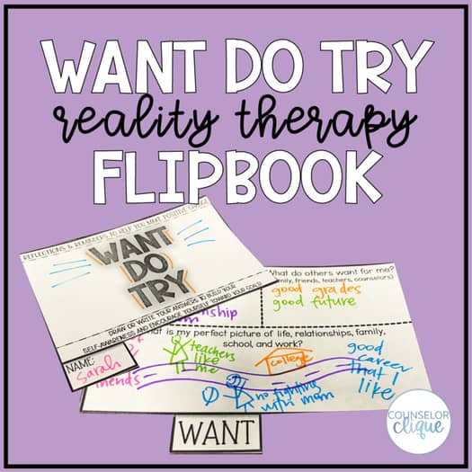 Want Do Try Reality Therapy Flipbook